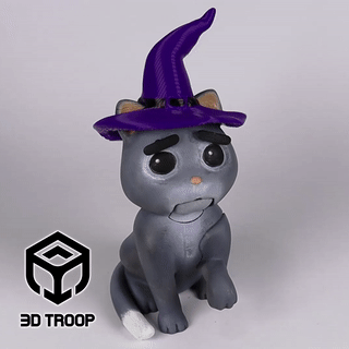 Chapéu Halloween Gato Furioso Adorável