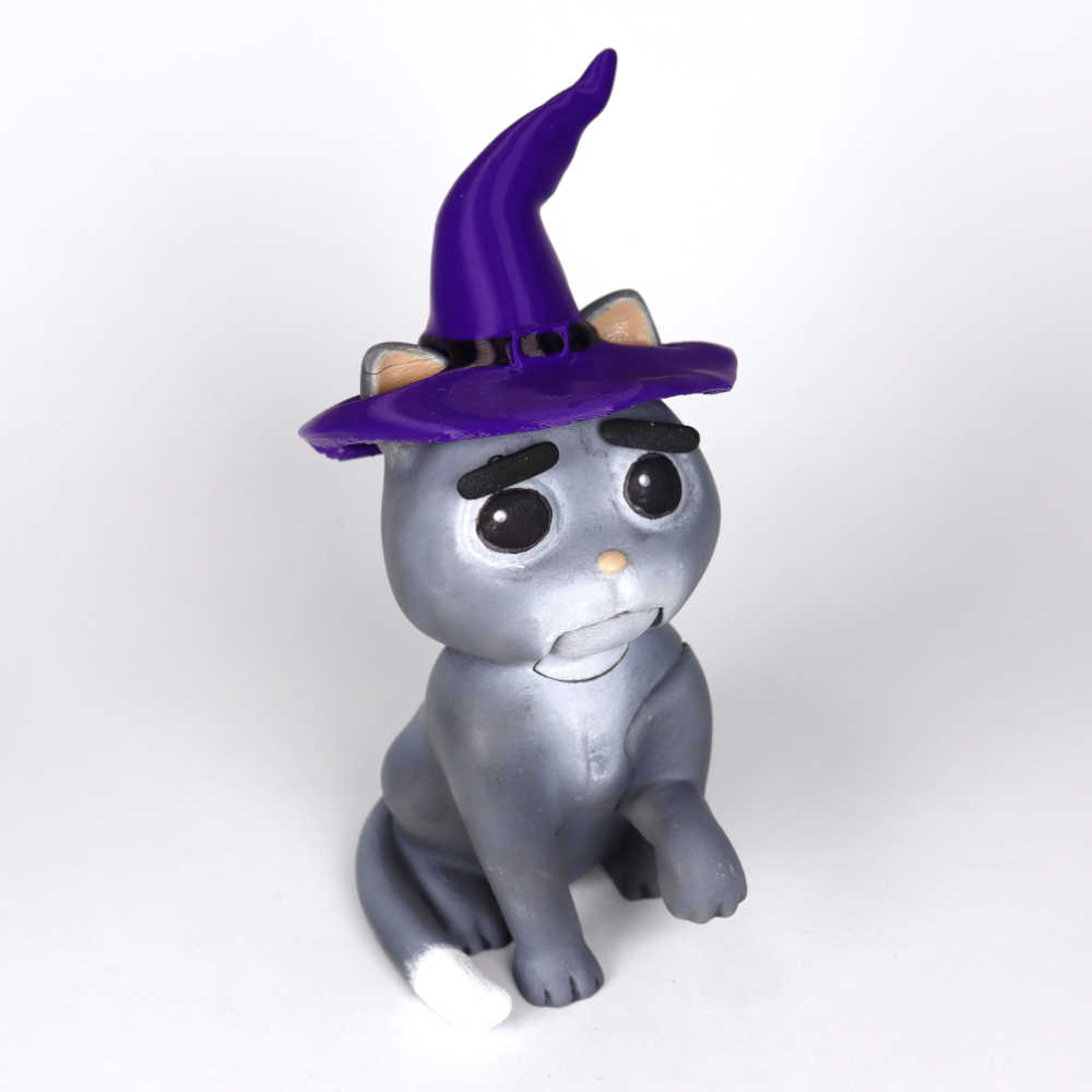 Chapéu Halloween Gato Furioso Adorável foto 6